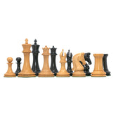 Tristan Series Luxury Staunton Chess Pieces in Ebony wood: King Size 4"